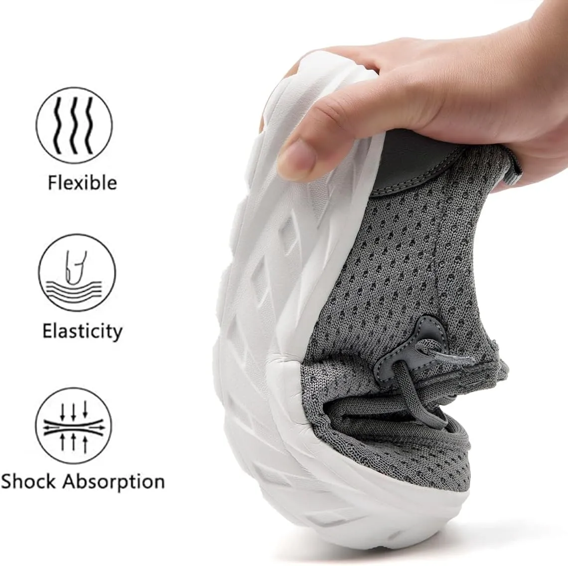 Womens Shoes Slip On Walking Sneaker Loafers for Women Boat Shoes Thick Sole Casual Tennis Sports Shoes Height Increase Sneakers