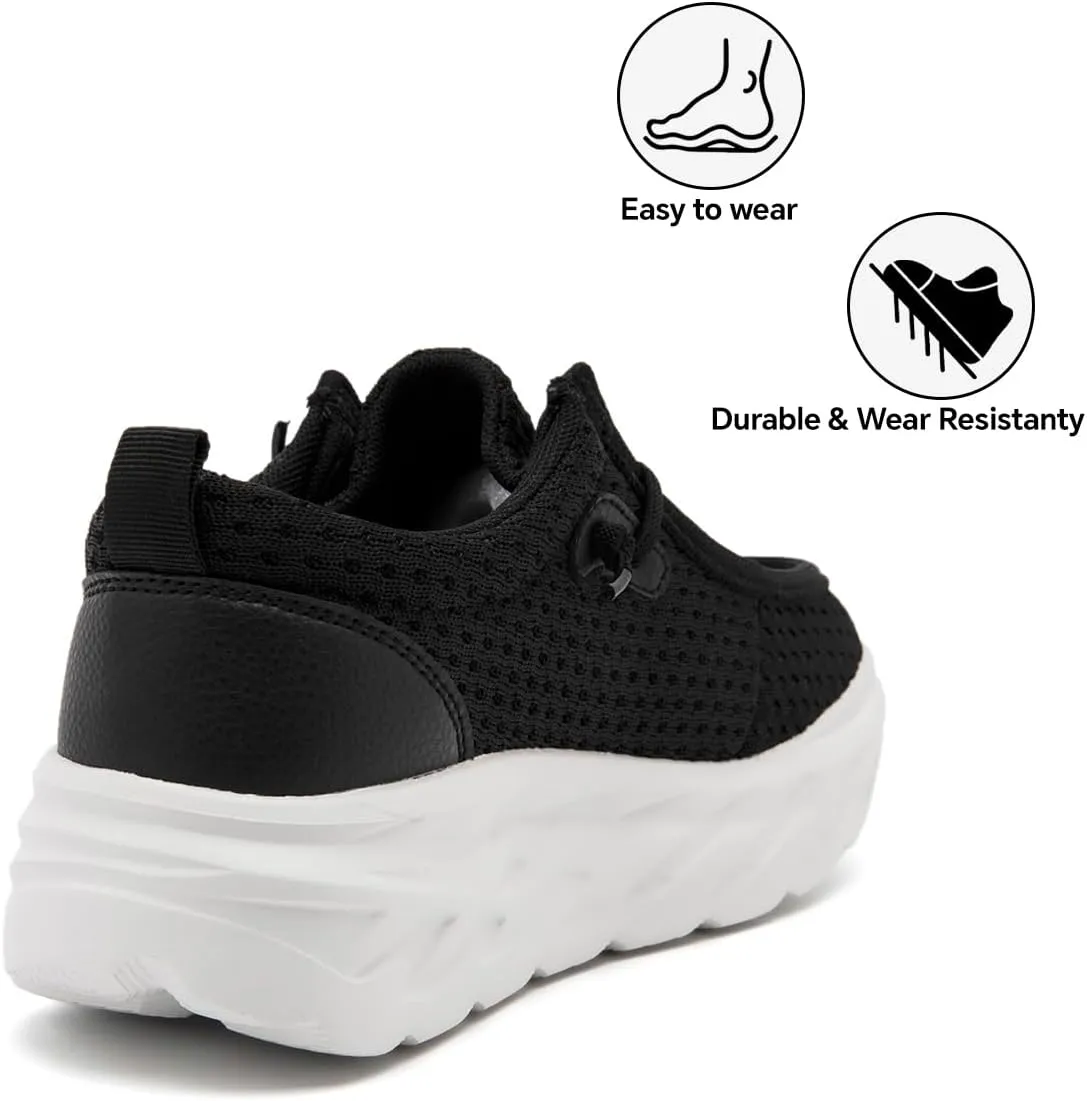 Womens Shoes Slip On Walking Sneaker Loafers for Women Boat Shoes Thick Sole Casual Tennis Sports Shoes Height Increase Sneakers