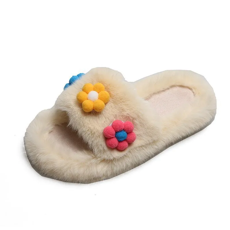 Women's Soft Plush Lightweight House Slippers Non Slip Cross Band Slip On Toe Cozy Indoor Outdoor Slippers