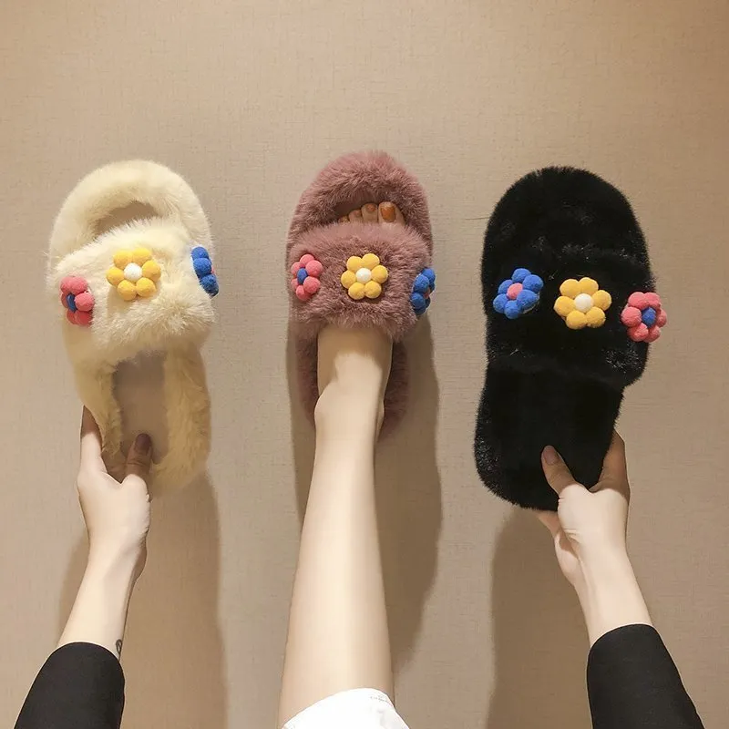 Women's Soft Plush Lightweight House Slippers Non Slip Cross Band Slip On Toe Cozy Indoor Outdoor Slippers