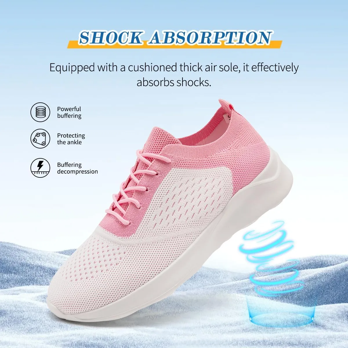 Womens Walking Shoes Sneakers Sports Workout Gym Shoes for Running Tennis Athletic Casual Shoes Jogging Lightweight Breathable Comfortable Fashion
