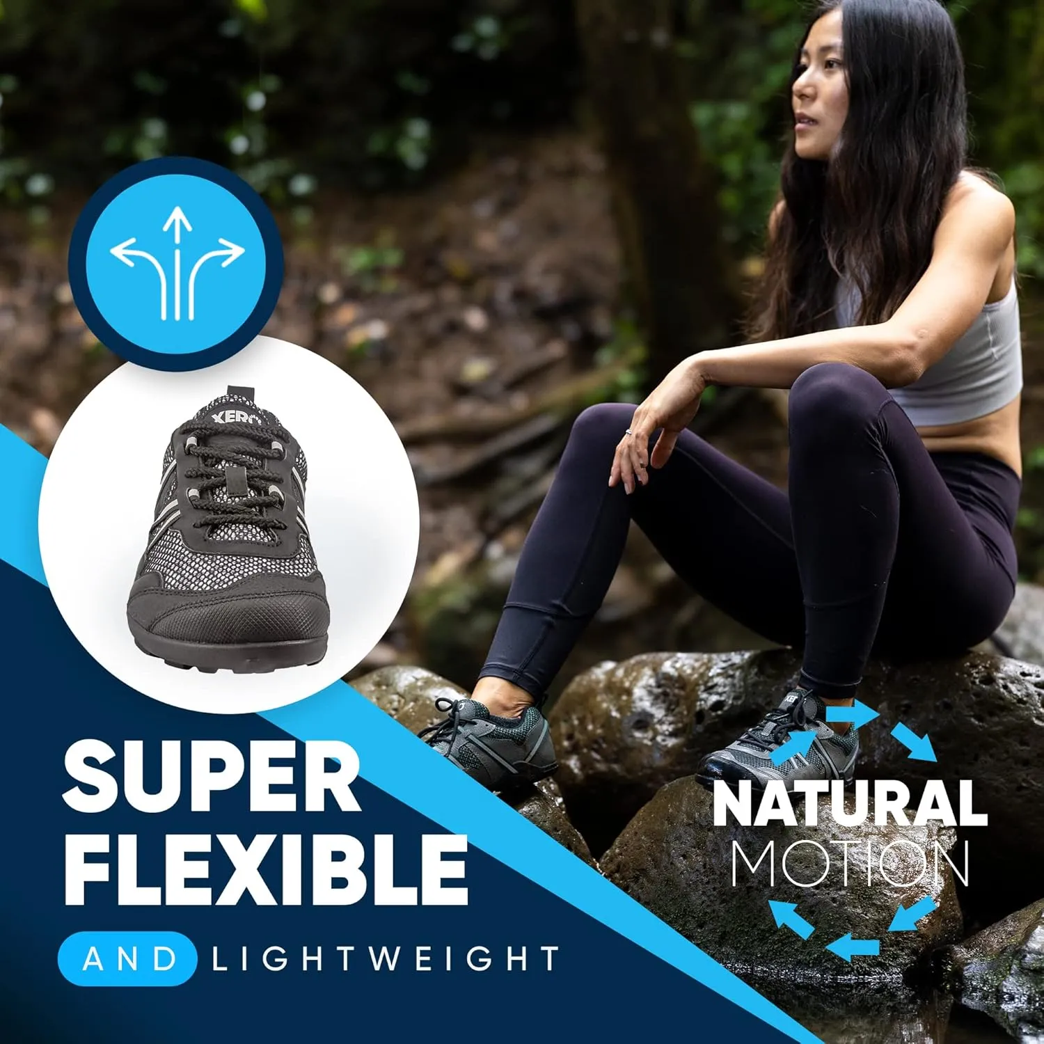 Xero Shoes Women's TerraFlex Lightweight Trail Running & Hiking Shoe - Zero Drop
