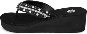 Yellow Box Women's Terell Wedge Sandal, Round Toe, Medium-High 2 Inch Heel, 0.75 Inch Platform Comfortable Flip-Flop