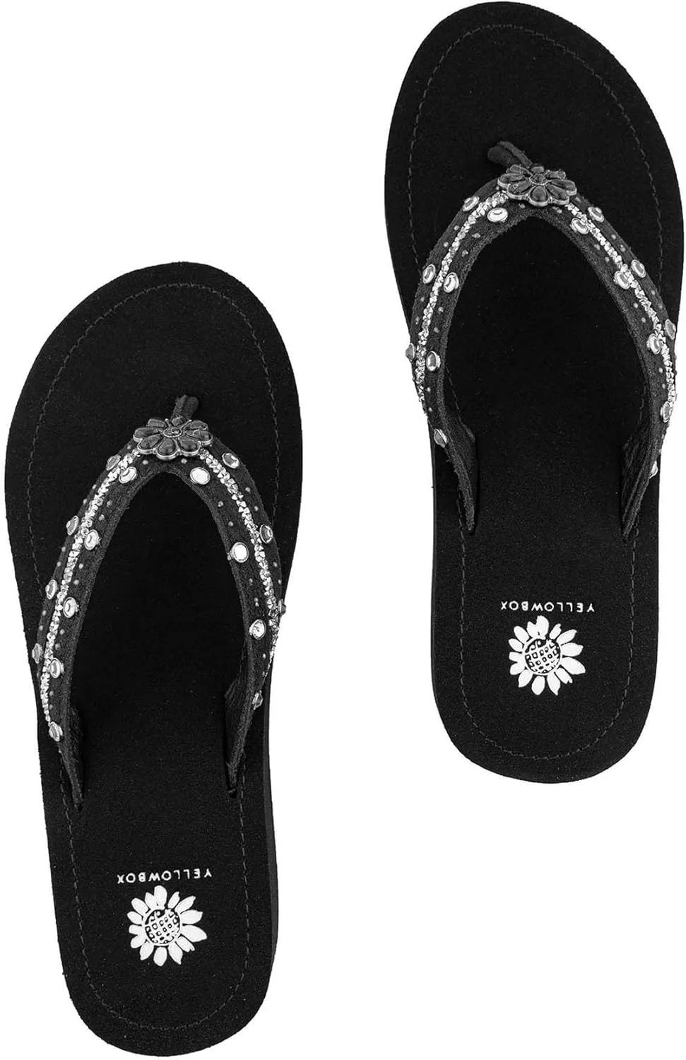 Yellow Box Women's Terell Wedge Sandal, Round Toe, Medium-High 2 Inch Heel, 0.75 Inch Platform Comfortable Flip-Flop