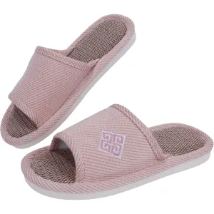 YURTKUMAS Linen Slipper- Unisex Open Toe Non-Slip Indoor/Outdoor Slippers for Men and Women, All-Weather Comfort for Four Seasons