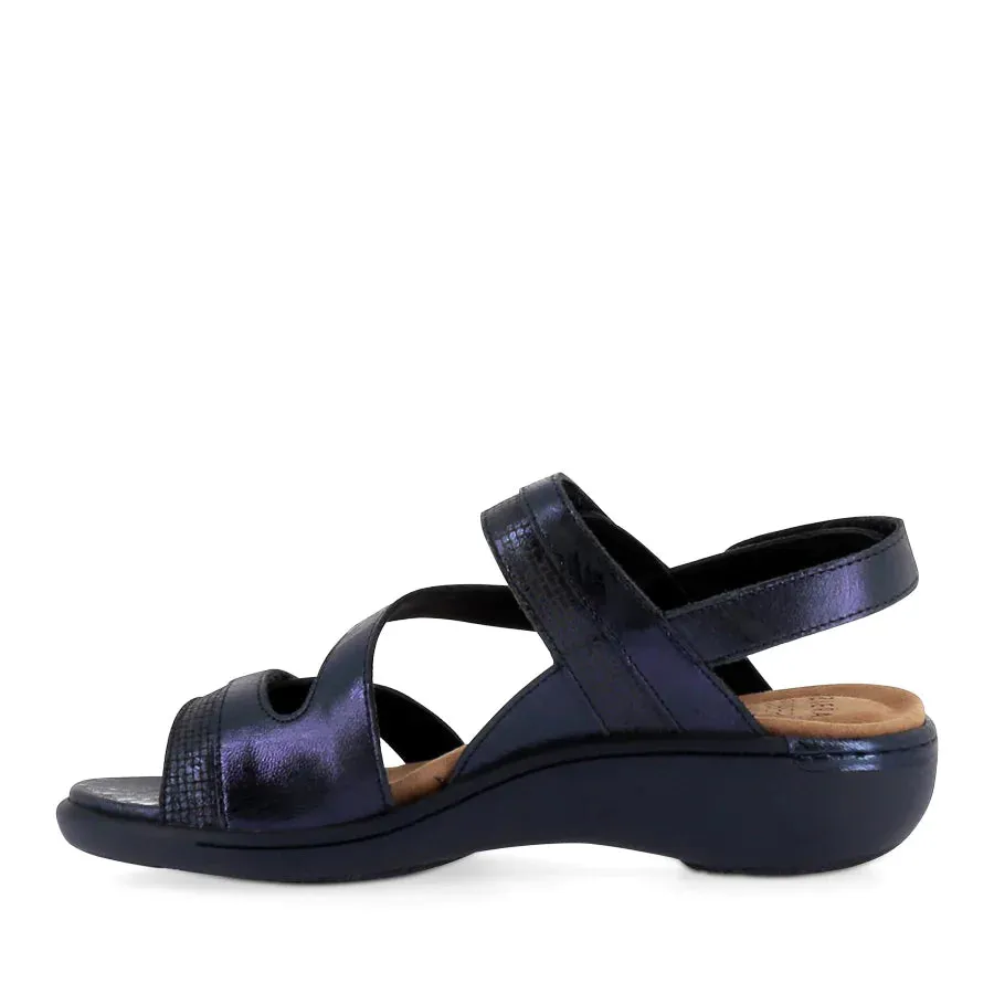 Ziera 'Beaux Sandal' - Navy-Navy Scratch