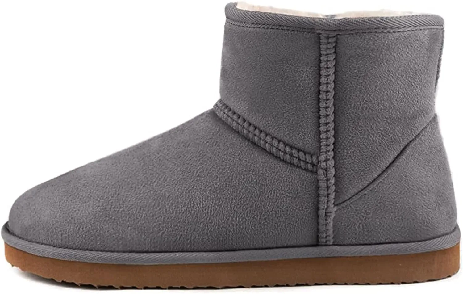 Zizor Women's Cozy Short Bootie Slippers, Winter Warm Hard Bottom House Shoes with Fuzzy Lining